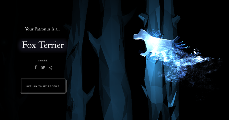 ¿Un Fox-terrier? ¡Uh!... ok, Pottermore
